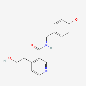 4-(2-hydroxyethyl)-N-(4-methoxybenzyl)nicotinamide