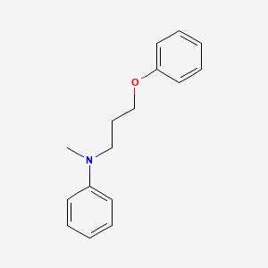 molecular formula C16H19NO B8369378 N-methyl-N-(3-phenoxypropyl)aniline CAS No. 861609-78-1