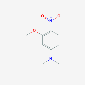 molecular formula C9H12N2O3 B083695 3-methoxy-N,N-dimethyl-4-nitroaniline CAS No. 14703-82-3