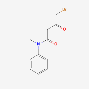 molecular formula C11H12BrNO2 B8369557 4-Bromo-n-methyl-3-oxo-n-phenylbutanamide 