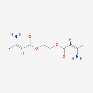 molecular formula C10H16N2O4 B083697 2-[(Z)-3-aminobut-2-enoyl]oxyethyl (Z)-3-aminobut-2-enoate CAS No. 14205-40-4
