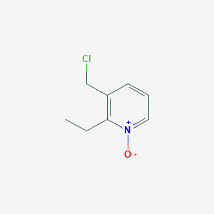 molecular formula C8H10ClNO B8369859 2-ethyl-3-chloromethylpyridine-N-oxide 