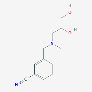 3-{[(2,3-Dihydroxypropyl)(methyl)amino]methyl}benzonitrile