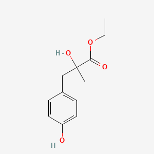 2-Hydroxy-3-(4-hydroxy-phenyl)-2-methyl-propionic acid ethyl ester