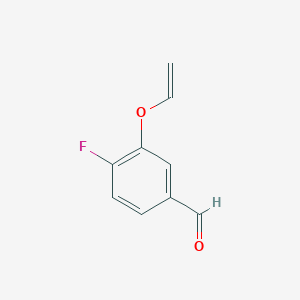 molecular formula C9H7FO2 B8369973 4-Fluoro-3-vinyloxybenzaldehyde 