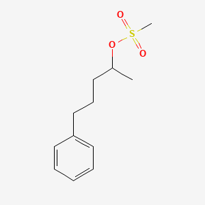 molecular formula C12H18O3S B8369988 5-Phenyl-2-pentanol mesylate 