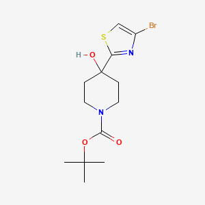 Tert-butyl 4-(4-bromo-1,3-thiazol-2-yl)-4-hydroxypiperidine-1-carboxylate