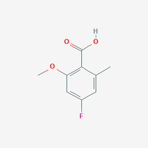 molecular formula C9H9FO3 B8370049 4-Fluoro-2-methoxy-6-methyl benzoic acid 