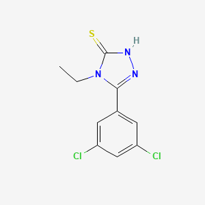 5-(3,5-dichloro-phenyl)-4-ethyl-4H-[1,2,4]triazole-3-thiol