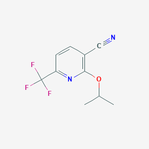 molecular formula C10H9F3N2O B8370117 2-Isopropoxy-6-(trifluoromethyl)pyridine-3-carbonitrile 