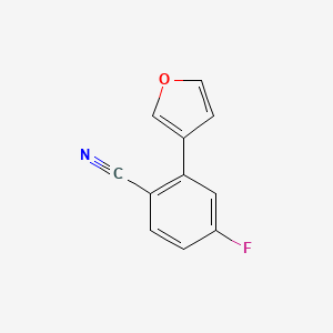 4-Fluoro-2-(furan-3-yl)benzonitrile