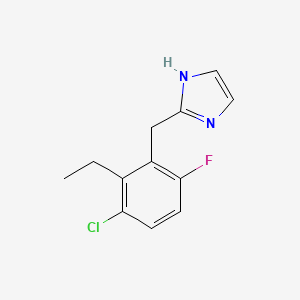 2-(3-Chloro-2-ethyl-6-fluoro-benzyl)-1H-imidazole