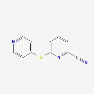 2-Cyano-6-(4-pyridylthio)pyridine