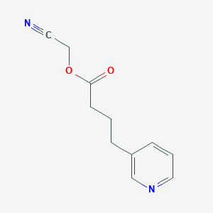 molecular formula C11H12N2O2 B8370191 Cyanomethyl 4-(pyridin-3-yl)butanoate 