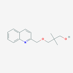 molecular formula C15H19NO2 B8370203 2,2-Dimethyl-3-(quinolin-2-ylmethoxy)-propan-1-ol 