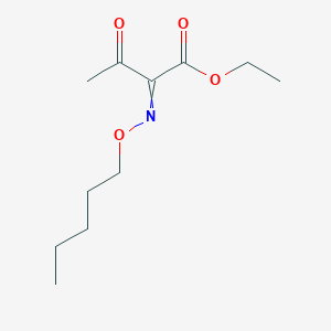molecular formula C11H19NO4 B8370252 Ethyl 3-oxo-2-[(pentyloxy)imino]butanoate CAS No. 68401-53-6