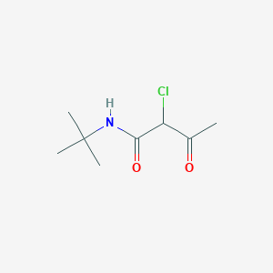 molecular formula C8H14ClNO2 B8370264 N-(tert-butyl)-2-chloro-3-oxobutanamide 