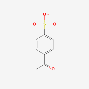 molecular formula C8H7O4S- B8370360 4-Acetylbenzenesulfonate 