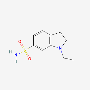 molecular formula C10H14N2O2S B8370417 1-Ethylindoline-6-sulfonamide 