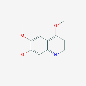molecular formula C12H13NO3 B8370452 4,6,7-Trimethoxyquinoline CAS No. 261783-72-6