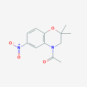 1-(2,2-Dimethyl-6-nitro-2,3-dihydro-4H-1,4-benzoxazin-4-yl)ethan-1-one