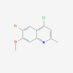 6-Bromo-4-chloro-7-methoxy-2-methyl-quinoline