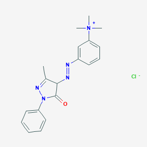 molecular formula C19H22ClN5O B008371 Basic yellow 57 CAS No. 68391-31-1