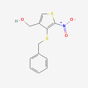 (4-Benzylsulfanyl-5-nitro-thiophen-3-yl)-methanol
