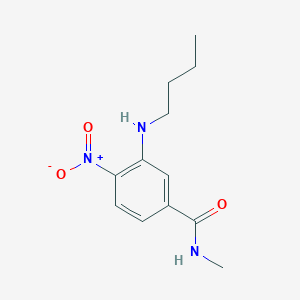 molecular formula C12H17N3O3 B8371086 N-methyl-3-butylamino-4-nitrobenzamide CAS No. 658700-21-1
