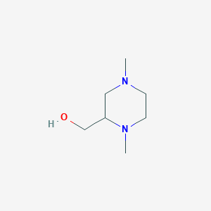 molecular formula C7H16N2O B083711 (1,4-二甲基哌嗪-2-基)甲醇 CAS No. 14675-44-6