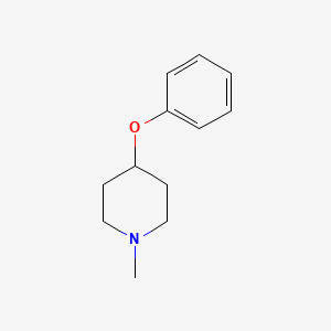 molecular formula C12H17NO B8371104 4-Phenoxy-methyl-piperidine 
