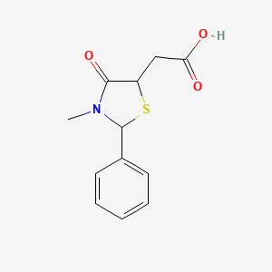 2-(3-Methyl-4-oxo-2-phenylthiazolidin-5-yl)acetic acid