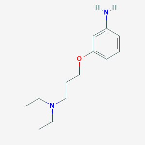 molecular formula C13H22N2O B8371165 N-[3-(3-aminophenoxy)propyl]-N,N-diethylamine 
