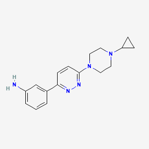 3-[6-(4-Cyclopropyl-piperazin-1-yl)-pyridazin-3-yl]-phenylamine