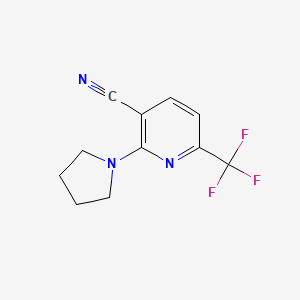 2-Pyrrolidin-1-yl-6-trifluoromethyl-nicotinonitrile