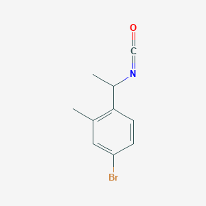 4-Bromo-1-(1-isocyanatoethyl)-2-methylbenzene
