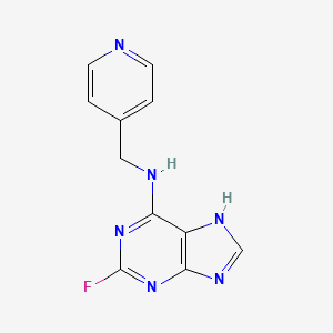 (2-Fluoro-9H-purin-6-yl)-pyridin-4-ylmethylamine
