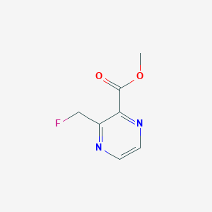 molecular formula C7H7FN2O2 B8371261 Methyl 3-fluoromethylpyrazine-2-carboxylate 