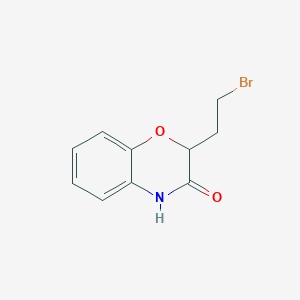 molecular formula C10H10BrNO2 B8371291 2-(2-Bromoethyl)-1,4-benzoxazin-3-one 
