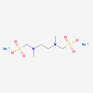 molecular formula C6H14N2Na2O6S2 B083713 (Ethylenebis(methylimino))bis(methanesulfonic acid) disodium salt CAS No. 14451-14-0
