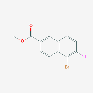 molecular formula C12H8BrIO2 B8371401 Methyl 5-bromo-6-iodo-2-naphthoate 