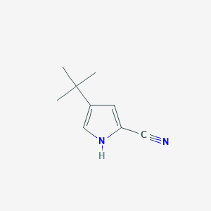 molecular formula C9H12N2 B8371433 4-t-Butyl-pyrrole-2-carbonitrile 
