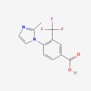 4-(2-Methyl-1H-imidazol-1-yl)-3-(trifluoromethyl)-benzoic acid
