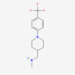 Methyl-[1-(4-trifluoromethyl-phenyl)-piperidin-4-ylmethyl]-amine