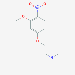 molecular formula C11H16N2O4 B8371552 [2-(3-Methoxy-4-nitrophenoxy)ethyl]dimethylamine 
