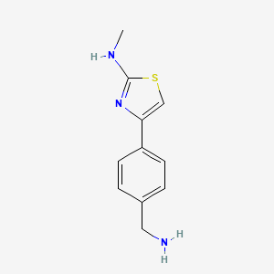 4-(2-Methylamino-thiazol-4-yl)-benzylamine