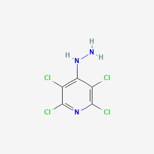 molecular formula C5H3Cl4N3 B8371584 2,3,5,6-Tetrachloro-4-hydrazinopyridine CAS No. 2176-64-9