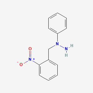 1-[(2-Nitrophenyl)methyl]-1-phenylhydrazine