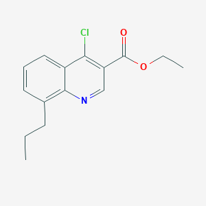 4-Chloro-8-propyl-quinoline-3-carboxylic acid ethyl ester