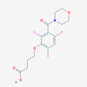 molecular formula C15H16I3NO5 B083716 Iobutoic acid CAS No. 13445-12-0